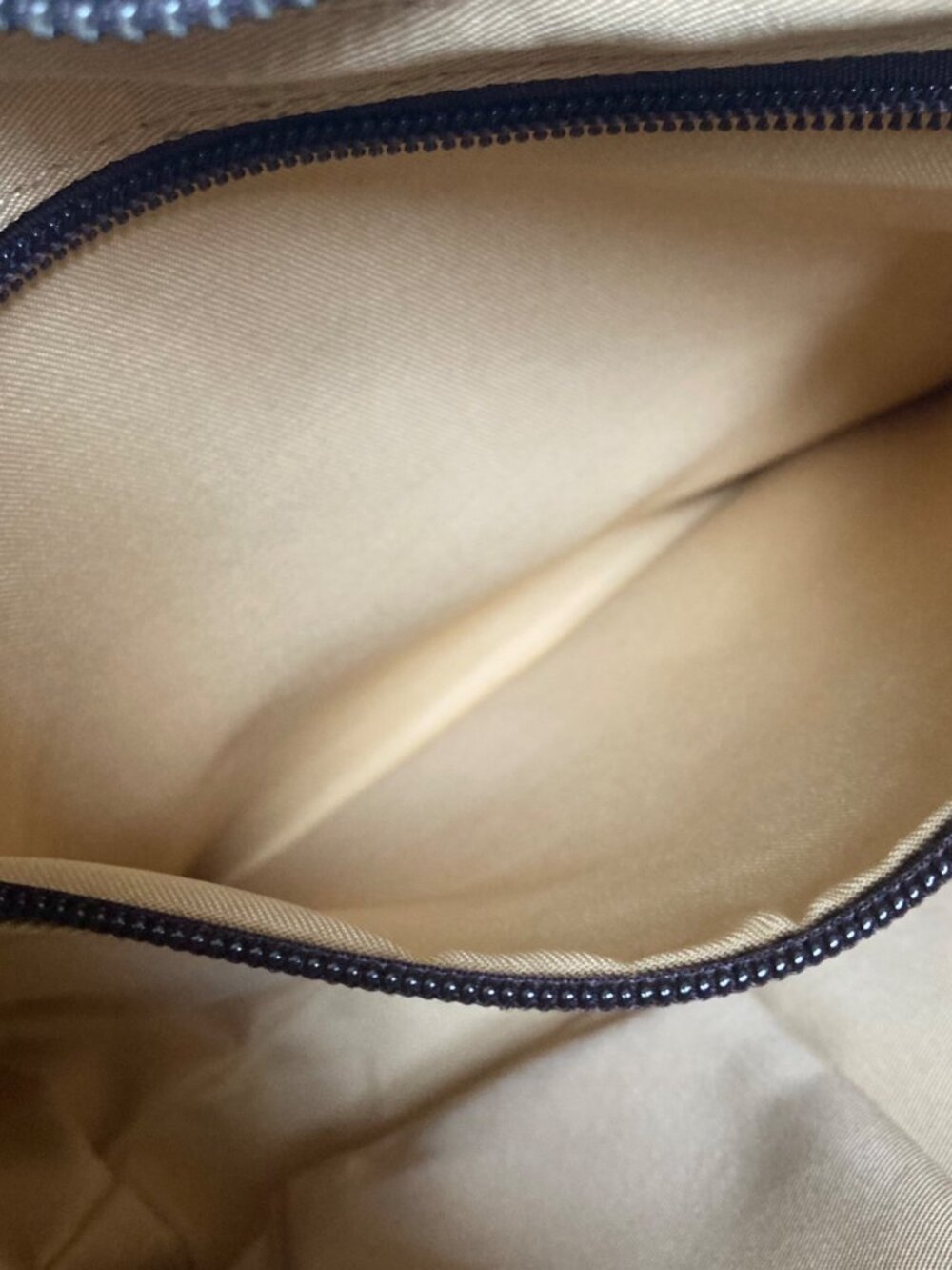 TSD Brand Canvas Leather Crossbody Bag 2 Tone Blue Beige Classic Lightweight - Picture 15 of 16